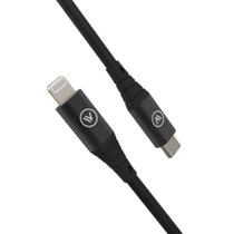 Cabo MFI de USB-C Compatível Com Lightning (1,2m) Hard iWill Preto 2172