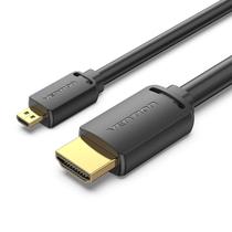Cabo Micro HDMI x HDMI Vention Câmeras Notebook Monitor 1,5m