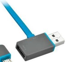 Cabo Micro Usb 2.0 Am X Usb 1M Flat C/ Saida Extra ul Cabo Micro Usb 2.0 Am X Usb 1M Flat C/ Saida Extra ul