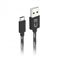 CABO MICRO USB 2.0 AM x USB 1m PRETO CB-M11GBKX C3 PLUS@ CABO MICRO USB 2.0 AM x USB 1m PRETO CB-M11GBKX C3 PLUS@