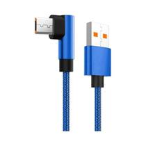 Cabo Micro USB De Carregamento Rápido 2.4A 90 Graus Para Samsung S7 Xiaomi Smartphone Android 1m 2m