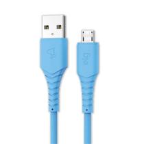 Cabo Micro USB Elg Emborrachado Branco 1.2 metro M512W