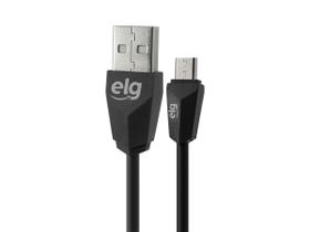 Cabo Micro Usb Elg Para Recarga E Sincronização Preto