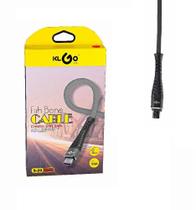 Cabo Micro Usb Fish Bone Preto Klgo S-23