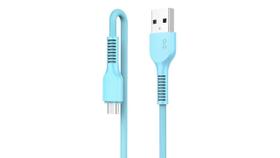 Cabo Micro Usb Miccell Pvc 1M Azul - VQ-D88