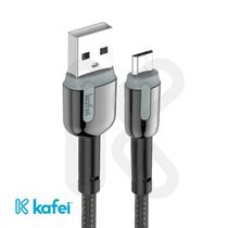 Cabo Micro USB Nylon Trançado 1M 2,4A - KAFEI