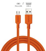 Cabo Micro USB para USB a 2.0 - Laranja - Caixa JBL - 2M - PMUAM-2L