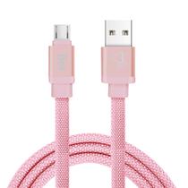 Cabo Micro USB Reforçado para Sincronização e Recarga 12W 2.4A com 1 metro CNV510PK ELG Cabo Micro USB Reforçado para Sincronização e Recarga 12W 2.4A com 1 metro CNV510PK ELG