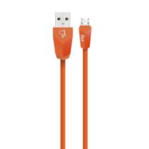 Cabo Micro USB, Sincronização e Recarga 12W 2.4A, Textura Suave ao Toque com Blindagem, 1,8 metro, Laranja, M518LR, ELG Cabo Micro USB, Sincronização e Recarga 12W 2.4A, Textura Suave ao Toque com Blindagem, 1,8 metro, Laranja, M518LR, ELG