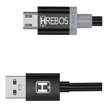 Cabo Micro USB Turbo Premium 1M - Moto C, E4, G, X, G8 - Hrebos