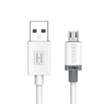 Cabo micro usb turbo Reforçado 1,2 Metro Hrebos hs-068 Compatível com Redmi 4 4x 5 6 7 7a 9c