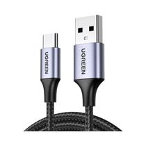 Cabo Micro USB Ugreen De Carregamento Rápido 3A Nylon USB Tipo C Para Celular Samsung Xiaomi HTC