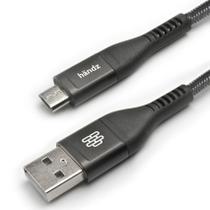 Cabo Micro-USB Ultra 1,5m Reforçado Nylon Preto - Händz
