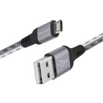 Cabo Micro USB Ultra Resistente Nylon Trançado 1,5m GeoNav