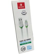 Cabo Micro USB V8 2.4A Para Samsung galaxy A10 A01 Core J5 J7 - Genai
