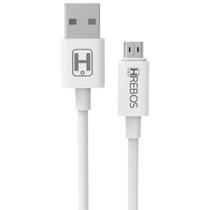 Cabo Micro Usb V8 Turbo 3.1A Para Celular Android 20 cm Reforçado Cor Branco Cabo Micro Usb V8 Turbo 3.1A Para Celular Android 20 cm Reforçado Cor Branco