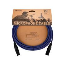 Cabo Microf XLR Azul Escuro Classic DAddario PW-CPMIC-20DBU Cabo Microf XLR Azul Escuro Classic DAddario PW-CPMIC-20DBU