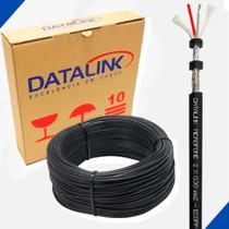 Cabo Microfone 2x0,30mm Eco Dupla Blindagem Datalink 100 Mts