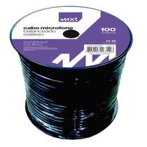 Cabo Microfone Balanceado Estereo 2x0.30mm2 , Od 6mm Preto,