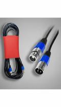 Cabo Microfone Balanceado XLR Canon 10 Metros