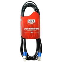 Cabo Microfone Cannon XLR Macho Para Fêmea 5M MXT