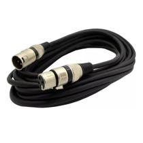 Cabo Microfone Canon Balanceado - XLR - Mesa Dmx - 7 Metros