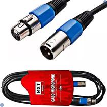 Cabo Microfone DMX Xlr Canon Balanceado Macho X Femea 10 Metros