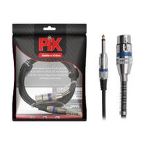 Cabo Microfone E Violão Mono Xlr / P10 2 Metros Profissional