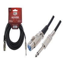 Cabo Microfone E Violão Mono Xlr / P10 5 Metros