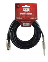 Cabo Microfone E Violão Mono XLR / P10 5 Metros MXT