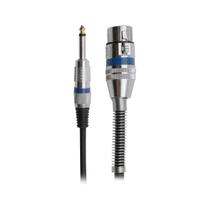 Cabo Microfone e Violão Xlr Cannon Fêmea P10 Mono 5 Metros Cabo Microfone e Violão Xlr Cannon Fêmea P10 Mono 5 Metros