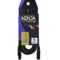 Cabo microfone ninja 15 ft 4,5m ( xlr - xlr) - santo angelo Cabo microfone ninja 15 ft 4,5m ( xlr - xlr) - santo angelo