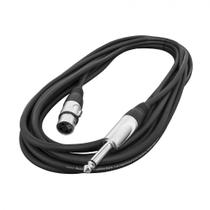 Cabo Microfone P10 Mono Canon Xlr Femea 20 Metros de 5mm Alta Qualidade
