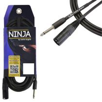 Cabo Microfone Santo Angelo Ninja 0,91 Metros P10 X Xlrm