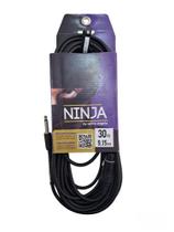 Cabo Microfone Santo Angelo Ninja HG B, Xlr fêmea x P10, 9,15 Metros