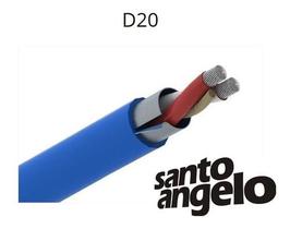 Cabo Microfone Stereo D20 Azul Santo Angelo