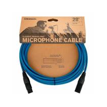 Cabo Microfone XLR Azul Classic DAddario PW-CPMIC-20BU