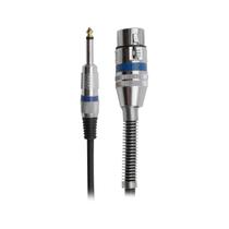Cabo Microfone Xlr Cannon Fêmea P10 Mono 5 Metros Cabo Microfone Xlr Cannon Fêmea P10 Mono 5 Metros