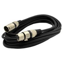 Cabo Microfone Xlr Canon Macho E Femea Balanceado 10 Metros - MANCINI