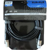 Cabo Microfone Xlr Xlr Balanceado Mxt Pro Series - 10 Metros