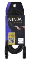 Cabo Microfone XLRM XLRF Ninja 30FT Santo Ângelo Cabo Microfone XLRM XLRF Ninja 30FT Santo Ângelo
