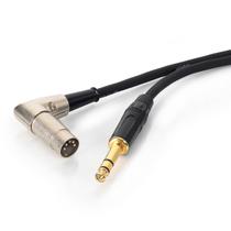 Cabo MIDI 90 graus para P10 Profissional Pontas Metálicas Estéreo 10 metros