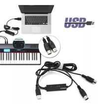 Cabo Midi Áudio Interface Doremidi Usb