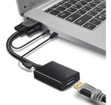 Cabo Mini Convesor Vga Para Hdmi Com Áudio E Vídeo Full Hd Cabo Mini Convesor Vga Para Hdmi Com Áudio E Vídeo Full Hd
