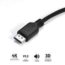 Cabo Mini Displayport Macho Para Displayport Macho V.1.2 28awg Puro Cobre 2 Metros - Pmddpm-2