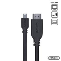 Cabo Mini Displayport Macho Para Hdmi 2.0 Macho 2 Metros - Pmdph-2