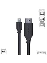 Cabo Mini Displayport Macho Para Hdmi 2.0 Macho 2 Metros - Pmdph4k-2