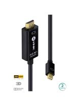 Cabo Mini Displayport Para Hdmi 2.0 4k Ultra Hd 2 Metros - H20mdp-2