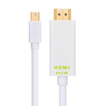 Cabo Mini Displayport Para Hdmi 4k 1,80m Thunderbolt Hdmi 4kx2k