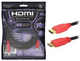 Cabo mini hdmi - mini hdmi x hdmi 2.0 4k hdr 19p 5m 018-9402